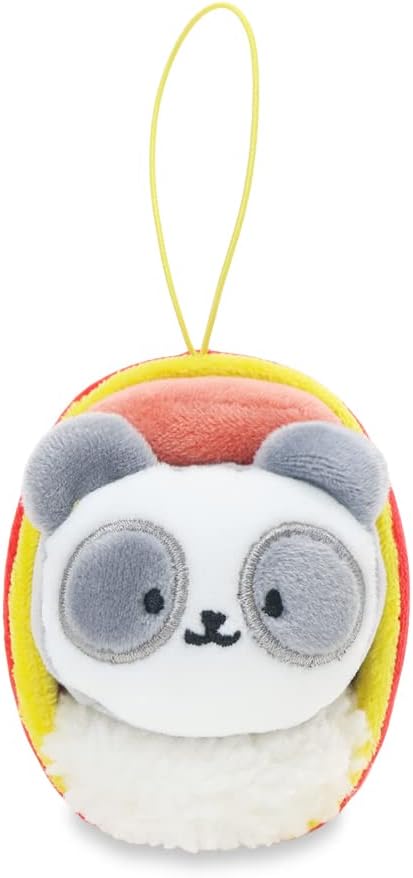 Anirollz Stuffed Animal Plush Keychain - Official SPAM Musubi Plush Toy |Soft, Squishy, Warm, Cute, Comfort, Safe| Pillow with Panda - Birthday Deco Graduation Gift 4" Pandaroll