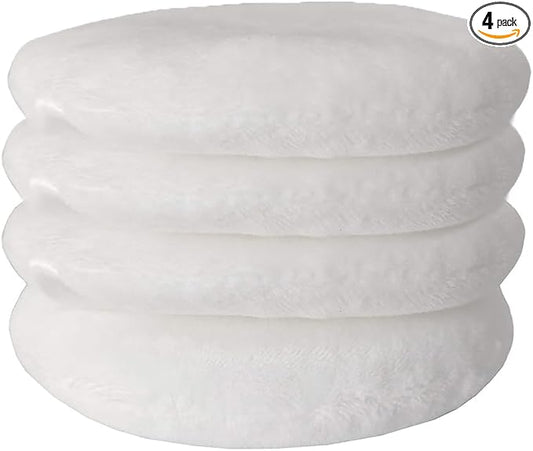 Topwon 5'' Powder Puff for Body Baby - Extra Large Jumbo Size, Use for Dusting Powder or Blending & Setting Makeup Foundation (4 Pieces)