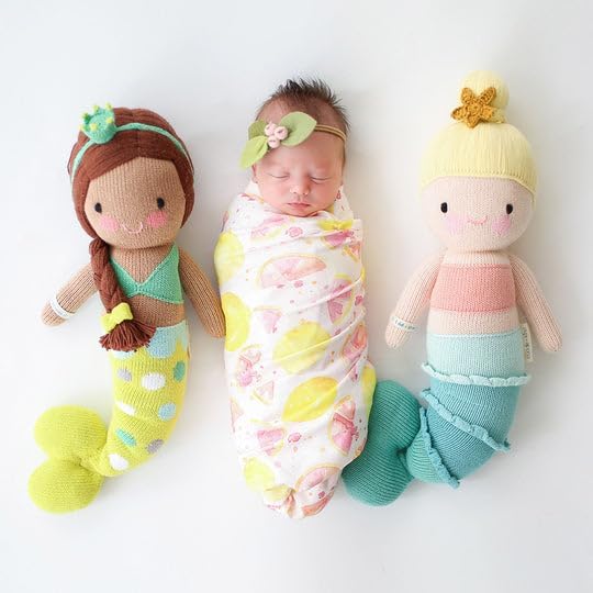 cuddle + kind Pearl The Mermaid Little 13" Hand-Knit Doll – 1 Doll = 10 Meals, Fair Trade, Heirloom Quality, Handcrafted in Peru, 100% Cotton Yarn