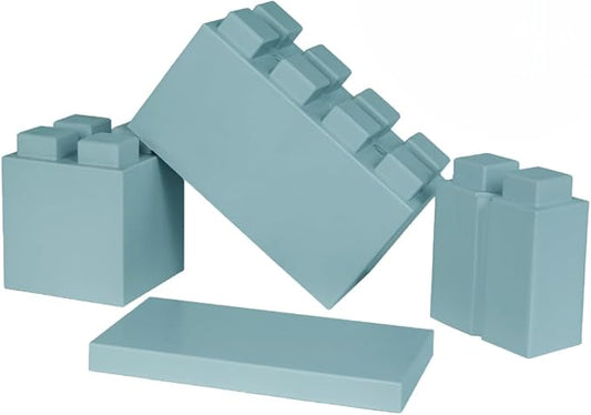 EverBlock Single Color Combo Pack | Giant Building Blocks | Easy to Connect & Reuse | Indoor & Outdoor Use | Build Displays & Structures | Light Blue