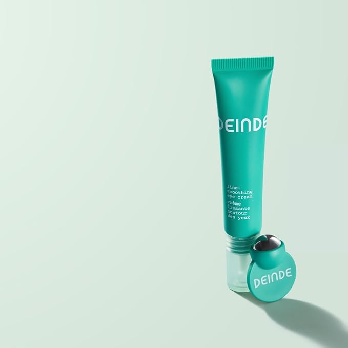 DEINDE Smooth + Cool Duo with Line-Smoothing Eye Cream Plus Ultra-Cooling Mini Roller for Visibly Smoother, Softer, and Plumper Under Eyes