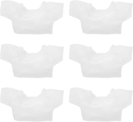 ibasenice 6pcs Bear Shirts White Basic Tee Shirt Bear Clothes White Shirt Doll T for Bears Plush Clothes