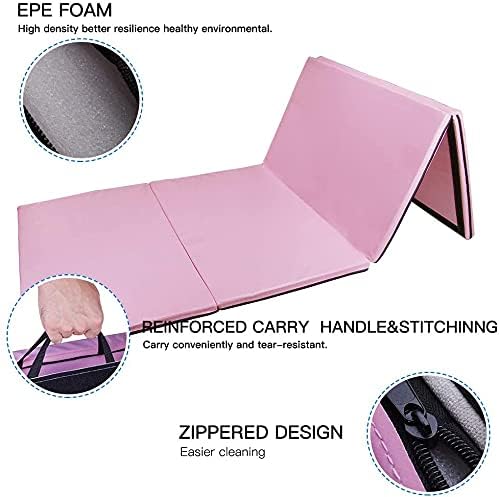 Polar Aurora 4'x10'x2 Thick Folding Gymnastics Exercise Mat Aerobics Stretching Yoga Mats
