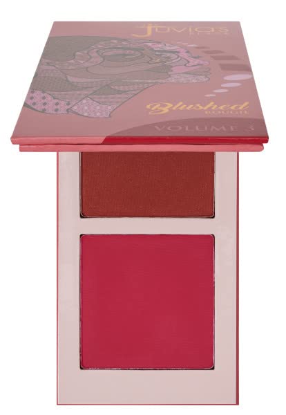 Juvia's Place Duo Blush Volume 3 - Matte Powder Blush for Cheeks Makeup | Highly Pigmented, Two Tone Make Up Powder Blush with Buildable Color for Natural or Bold Looks
