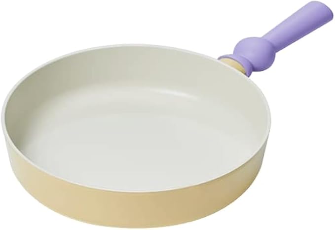 Neoflam Better Finger Kitchen Essential 9.5 Inch Stir Frying Pan with Handle, Healthy Cooking Nonstick Ceramic Coating Skillet, Induction Compatible Cookware, Made in Korea (24cm Frying Pan)