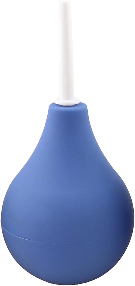 Anal Douche Enema Bulb Vaginal Douche Enema Cleaner for Women’s or Man’s Health -for Water or Coffee Colon Cleansing, Detox and Constipation (Blue, 7.4Ounce)
