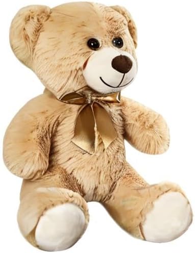 Teddy Bear Stuffed Animal, 12inch Teddy Bear Plush Toy, Birthday Valentine's Day Xmas Gifts for Kids Boys Girls Friends (B-Light Brown)