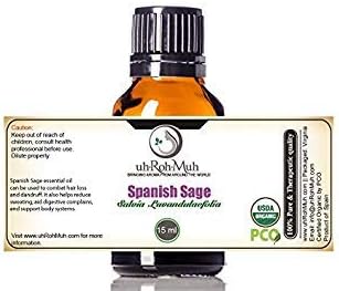 USDA Certified Organic Spanish Sage Essential Oil || Pure || Spain - 15mL