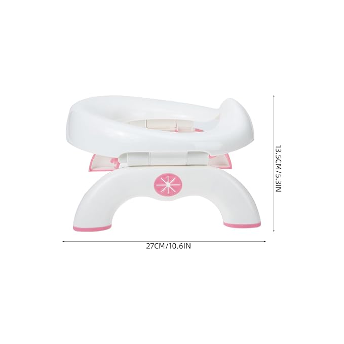 Portable Potty Training Toilet, 2 in 1 Travel Potty Seat for Boys Girls, Foldable Training Toilet Seat for Travel and Car Attachment Indoor Outdoor Use