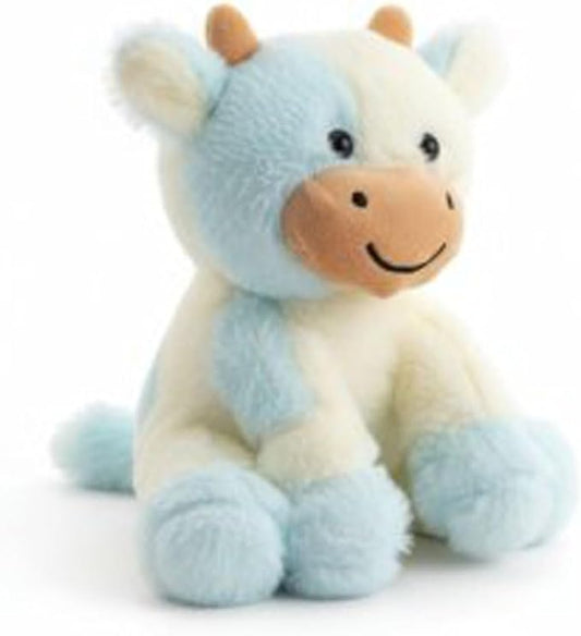 Cow Stuffed Animals Soft Plush Cute Cow Doll for Boys Girls 11.8in(zuo NIU qian lanse 30cm)