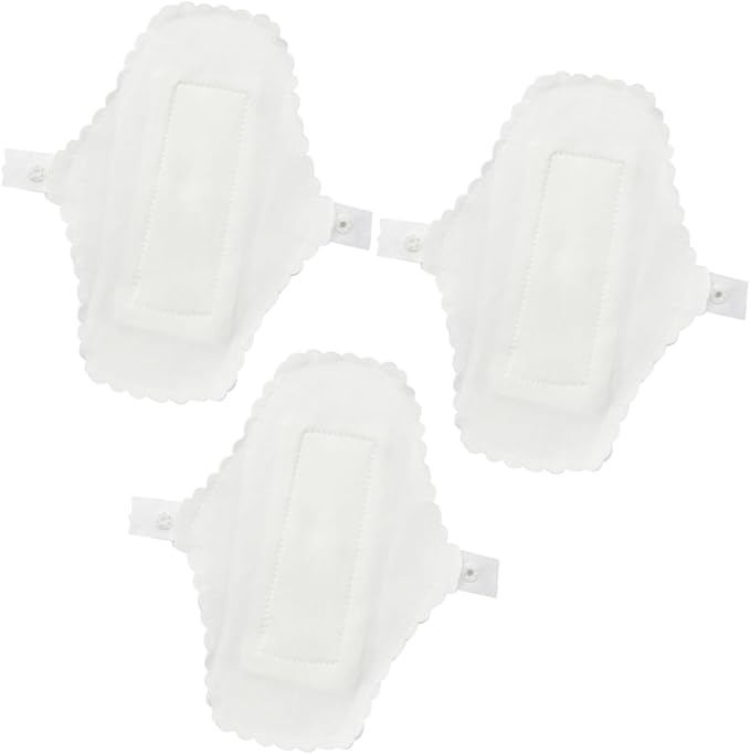 STAHAD Reusable Waterproof Cotton Menstrual Pads 3Pcs Set 180Mm Washable Sanitary Napkins Cloth Panty Liners for Feminine Care Daily Use