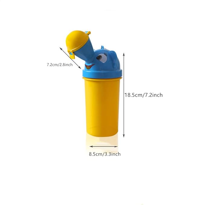 Travel Potty, Urinal Emergency Toilet, Children's Emergency Toilet, Portable Elephant Leakproof Urinal for Camping Car Travel and Kid Potty Pee Training (boy)