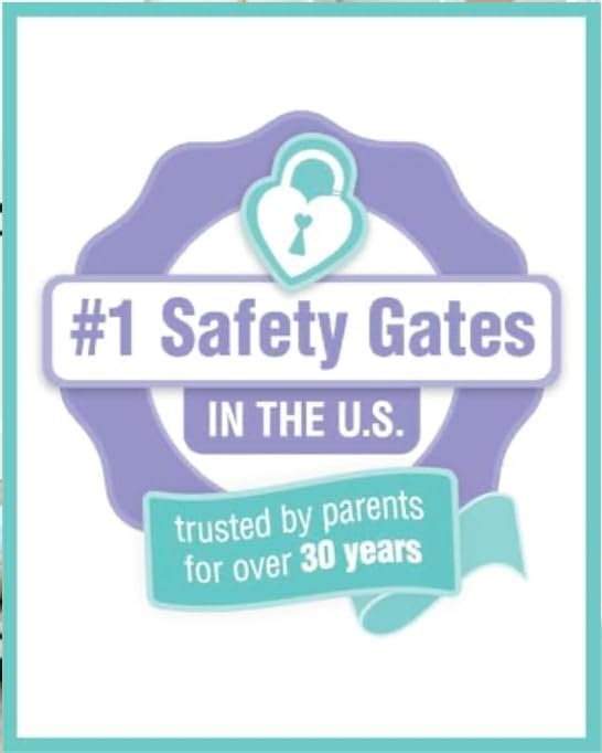 Regalo Safety 36" Extra Tall Baby Gate for Doorways & Bottom of Stairs, Pressure Mount, Toddlers & Pets, 6-24 Months, Tested & Safe for 30 Years, American Designed, American Owned
