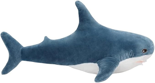 23.5-inch Plush Shark Toy Pillow, Giant Shark Stuffed Animal,Soft Shark Cushion Pillow Shark Plush Pillows,Chubby Stuffed Shark Toy - Children s Boys and Girls Room Decoration Bedtime Gift
