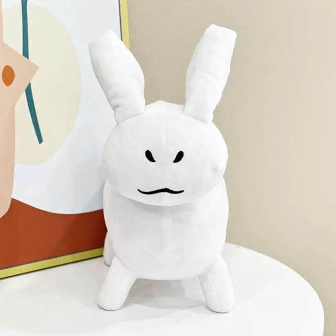 Classic Cat Gubby Plush Stuffed Figure Pillow for Game Fan, Home Decor (White)