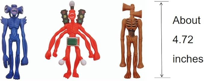 6 PCS Siren Head Toys Action Figure Horror Model Doll Gift for Kids Birthday Halloween Christmas Party Toys (6 PCS)