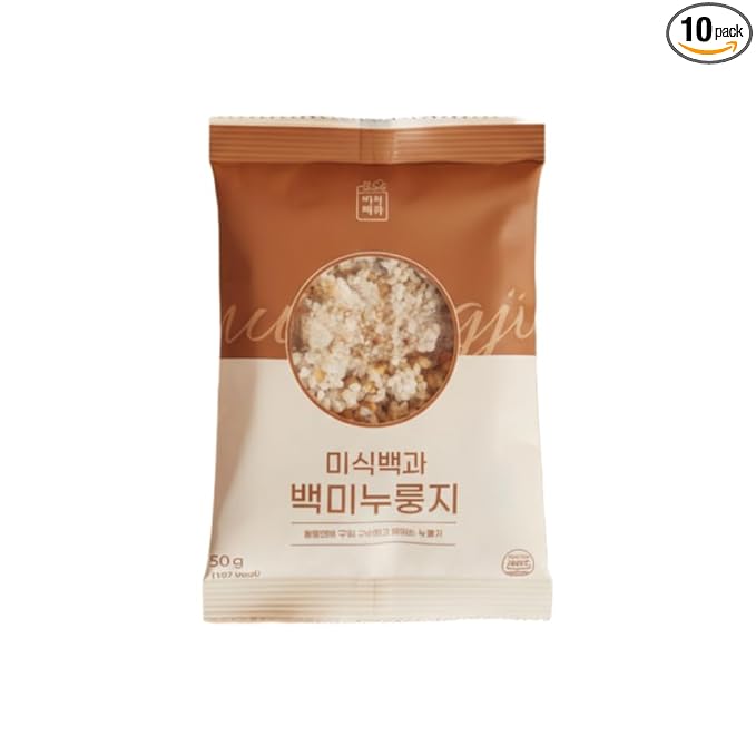 ONEULDAM Korean Scorched Rice (Nurungji) - Gluten-Free White Rice Crust | Premium Gluten-Free Healthy Snack, No Additives, Sugar-Free, Low Calorie Crunchy Toasted Topping 백미누룽지