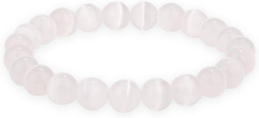 Crystal Vibe 8mm Beaded Bracelets For Women Men - Healing Crystal Bracelet - Adjustable Size
