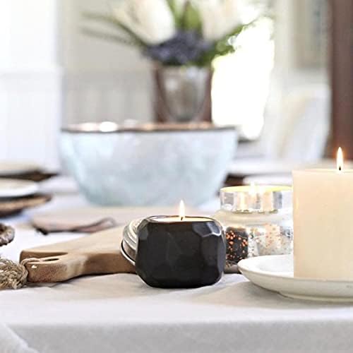 Hyggelight - The Growing Candle, Coffee Scented, 13oz Ceramic Pot, Aromatherapy Candles, 100% Soy, Cream and Espresso Aroma for Home, Emma