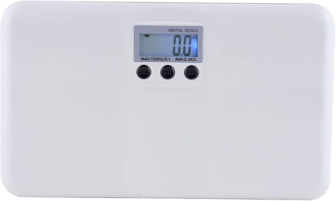 Digital Body Weight Bathroom Scale with Body Tape Measure and Round Corner Design, Large LCD Backlight Display, High Measurements