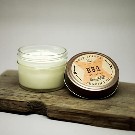 BBQ Scented 4 Oz Soy Aromatherapy Candle w/Jar - Four Points Trading Co.