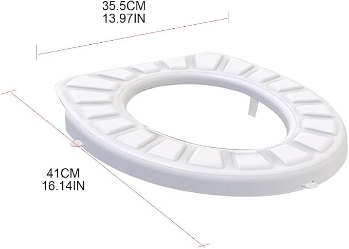Silicone Toilet Seat Cover Decorative Mat Waterproof Thicken Mat Supplies for Home Bathroom Showering Decoration Mat