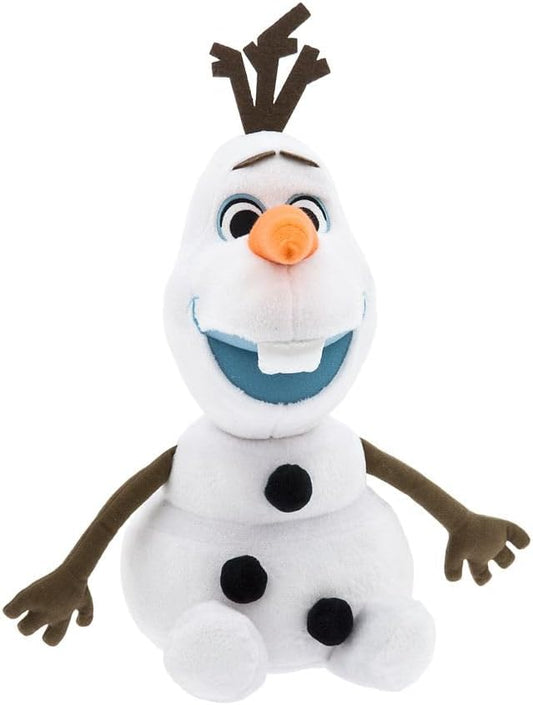 DISNEY STORE Olaf Medium Soft Toy for Kids, Cuddly Character with Fuzzy Texture and Embroidered Details, Satin Tooth, Disney Plushy Suitable for All Ages
