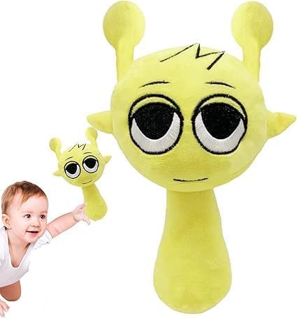 Sprunky Plush Toys Sprunky Wenda and Gray Plushies Sprunky Plushes Soft and Funs Stuffed Toys Dolls for Fans and Friends Birthday for Girls Boys (Yellow)