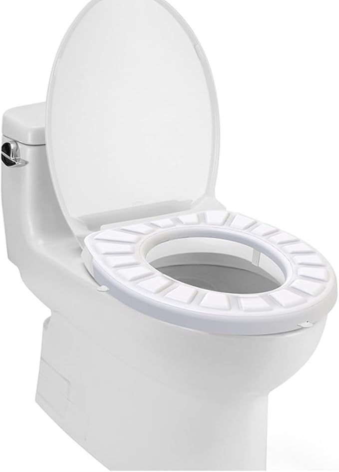 Silicone Toilet Seat Cover Decorative Mat Waterproof Thicken Mat Supplies for Home Bathroom Showering Decoration Mat
