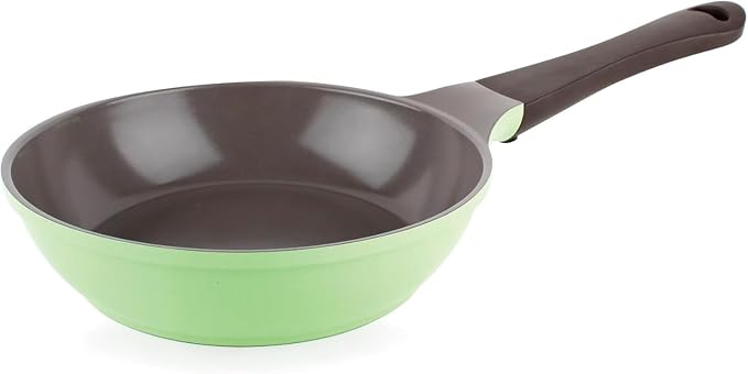 Neoflam Eela 8-Inch Kitchen Essetial Stir Frying Pan with Bakelite Handle, Healthy Cooking Nonstick Ceramic Coating Egg Omelet Skillet, Tamagoyaki, Lightweight, Dishwasher Safe, Made in Korea (20cm)