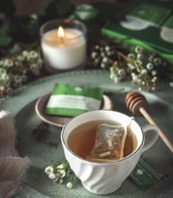 Palais des Thés Caffeine-Free Tea - L'Herboriste N∞74 Organic Calming Herbal Blend with Limeflower, Chamomile & Orange Blossom - Premium Tea Bags, Serves 20 Cups