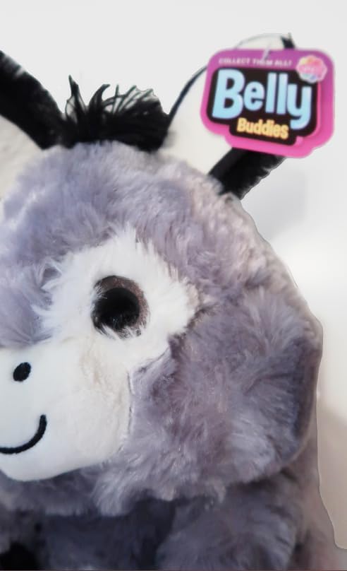 Nanco Belly Buddy 10 inch Donkey Plush Stuffed Animal. Soft, Adorable, and Cuddly Toy. Fun Toy for Children of All Ages.