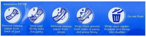 Stayfree Secure Cottony Soft Cover with Wings Sanitary Pads - Regular 18 Count (Pack Of 1)