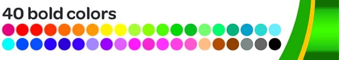 Crayola Ultra Clean Washable Markers (40ct), Broad Line Colored Markers for Kids, Coloring Book & Art Marker Set, Gifts for Kids. Ages 3+