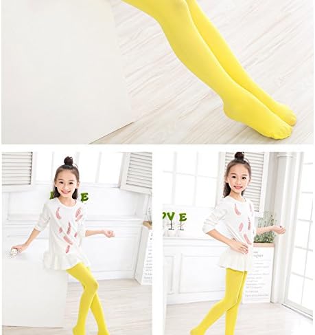 CHUNG Girls Footed Tights Light Weight Stretchy 60D Multi Candy Color Stage Play Costumes 2-12Y