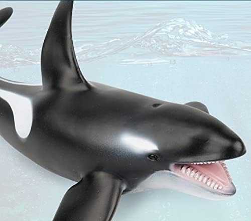 Simulated Ocean Big Animal, One pc 15Inch Soft Filled Rubber Sea Educational Toys (Killer Whale)