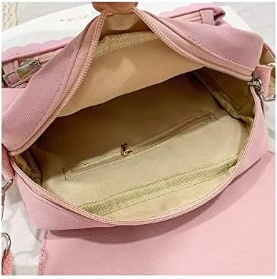 Japanese Kawaii Bunny Ear Backpack with Cute Manga Girl School Backpack Book Bag Satchel Student Teen JK (Small, Pink)