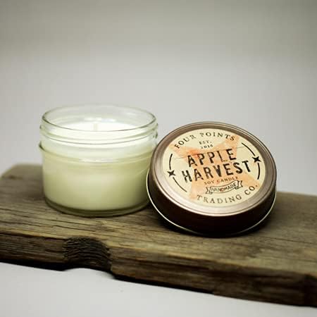 Apple Harvest 4 Oz Scented Soy Aromatherapy Candle w/Jar