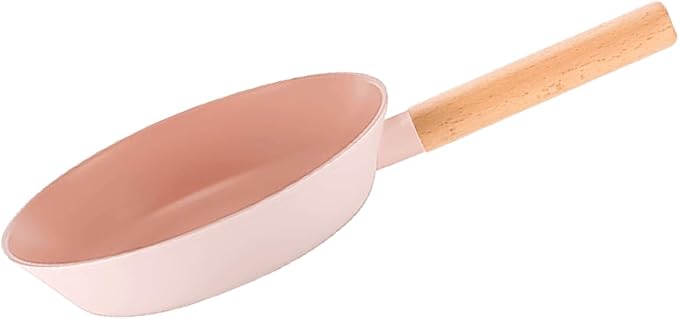 Neoflam 9.5" Non Stick Frying Pan with Wood Handle – Ceramic Coated Saute Skillet for Healthy Cooking, PFOA Free, Lightweight, Even Heat Distribution, Induction & All Stovetops, Made in Korea