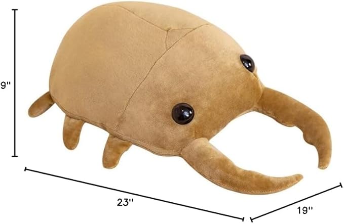Beetle Plush Toy Plush Pillow Doll Insect Beetle Plush Toy Pillow Stuffed Toy Plush Pillow Children Children Girls Boys Baby (60CM, Brown)…