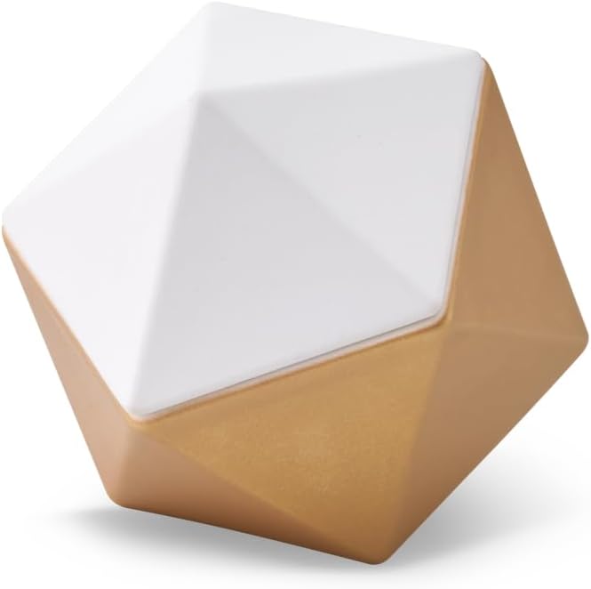 Serene House Vail, Passive Diffuser for Essential Oils – Elegant, Wireless Aromatherapy Home Décor – Gold and White Ceramic