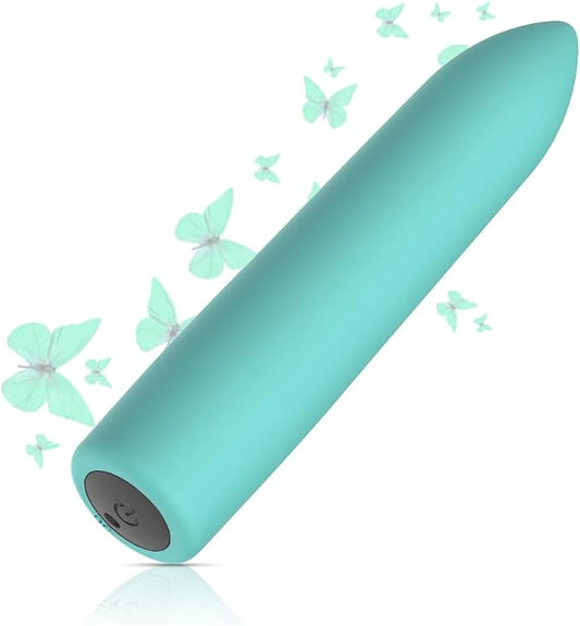 10 Modes Quiet Powerful Handheld Electric Silicone Bullet Massage Tool Travel for Women LBZ61512