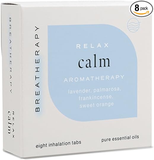 Aromatherapy Calming Patches - Pure Essential Oil Aroma Patch - Lavender and Frankincense Essential Oils for Calm - 8-Pack