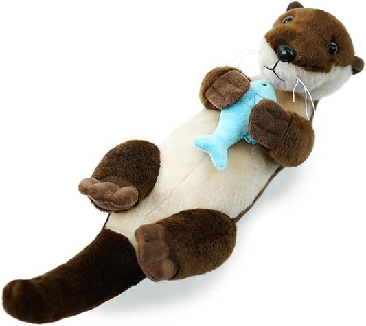 Sea Otter Stuffed Animals for Kids,Upward Posture Otter Ocean Cute Animal Plush Toy Birthday Gift for Boys Girl Children（Upward）