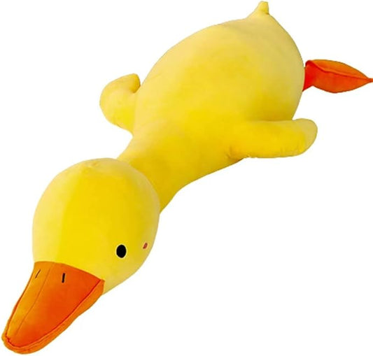 kewo Duck Plush Pillow Stuffed Animal Toy, Cute Giant Goose Plush Duck Stuffed Animal,Super Soft Hugging Pillow for Kids Bedding (Yellow,25.5 in)…