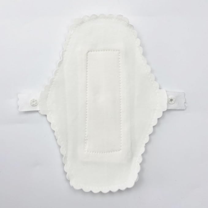 STAHAD Reusable Waterproof Cotton Menstrual Pads 3Pcs Set 180Mm Washable Sanitary Napkins Cloth Panty Liners for Feminine Care Daily Use