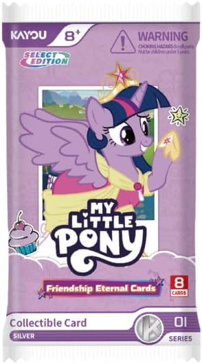 Kayou My Little Pony Friendship Eternal Cards, Fun Moment Edition, English Series 1, Display Box with 12 Packs, 127 Cards, 7 Rarity Levels
