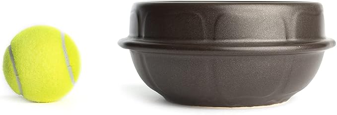 Crazy Korean Cooking Korean Stone Bowl (Dolsot), Sizzling Hot Pot for Bibimbap and Soup - Premium Ceramic (Medium - No Lid)