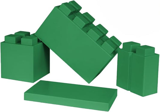 EverBlock Single Color Combo Pack | Giant Building Blocks | Easy to Connect & Reuse | Indoor & Outdoor Use | Build Displays & Structures | Green