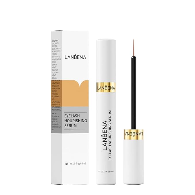 LANBENA Eyelash Growth Serum, Advanced Eyelash Treatment - Lash Serum for Eyebrow Growth, Supports Visible Lash Fullness & Length, Gentle for Daily Use, 4ml